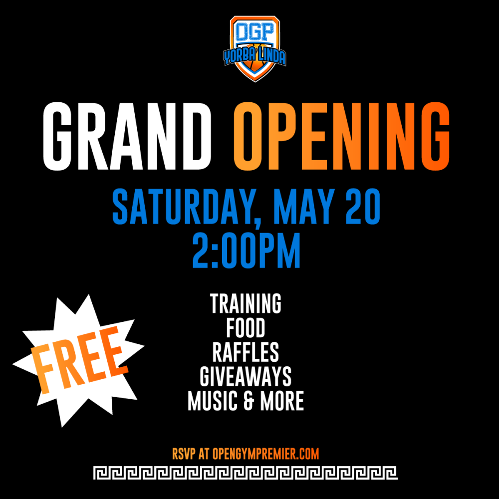 OGP Expands to Yorba Linda Open Gym Premier